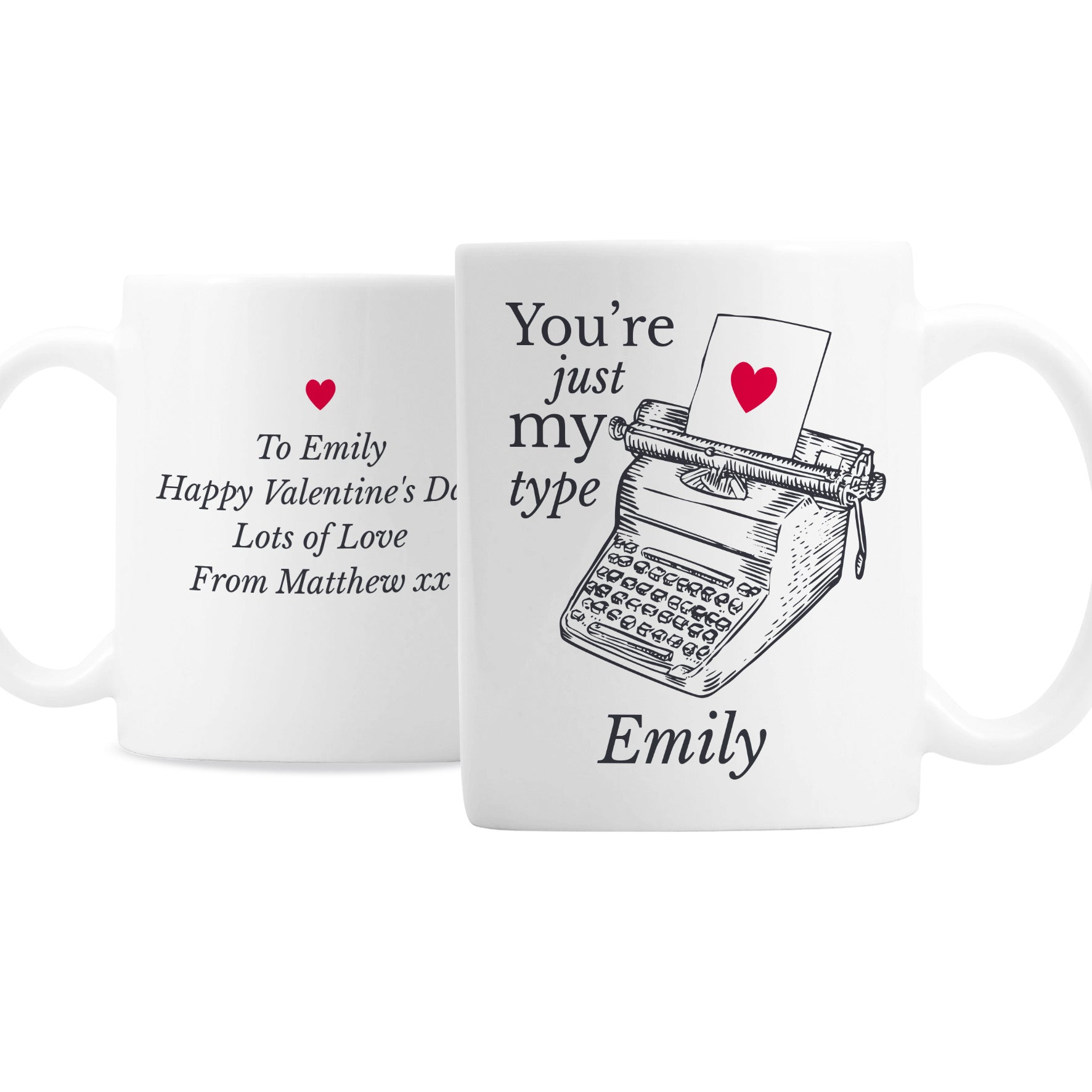Personalised Just My Type Valentines Mug - image 5