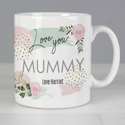 Personalised Abstract Rose Mug from Heartfelt Gifts