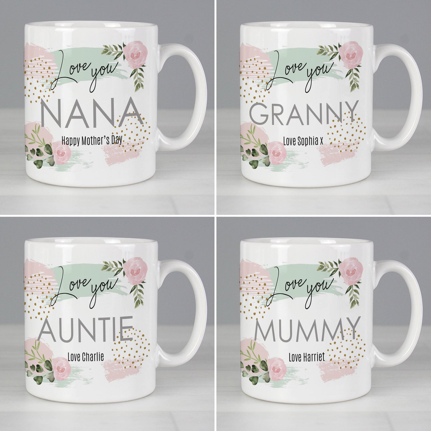 Personalised Abstract Rose Mug - image 3