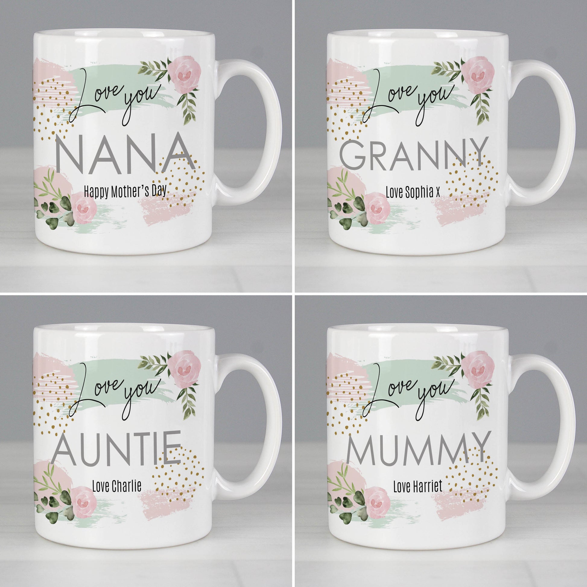 Personalised Abstract Rose Mug - image 3