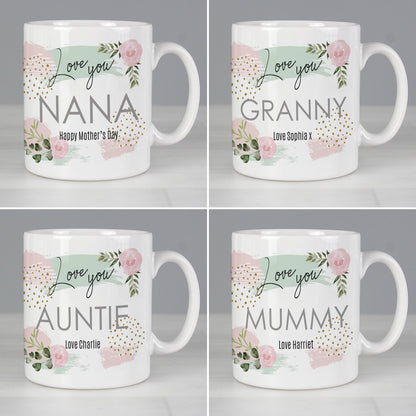 Personalised Abstract Rose Mug - image 3