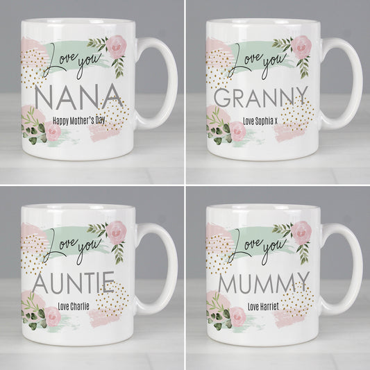 Personalised Abstract Rose Mug - image 3