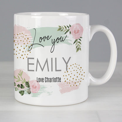 Personalised Abstract Rose Mug - image 4
