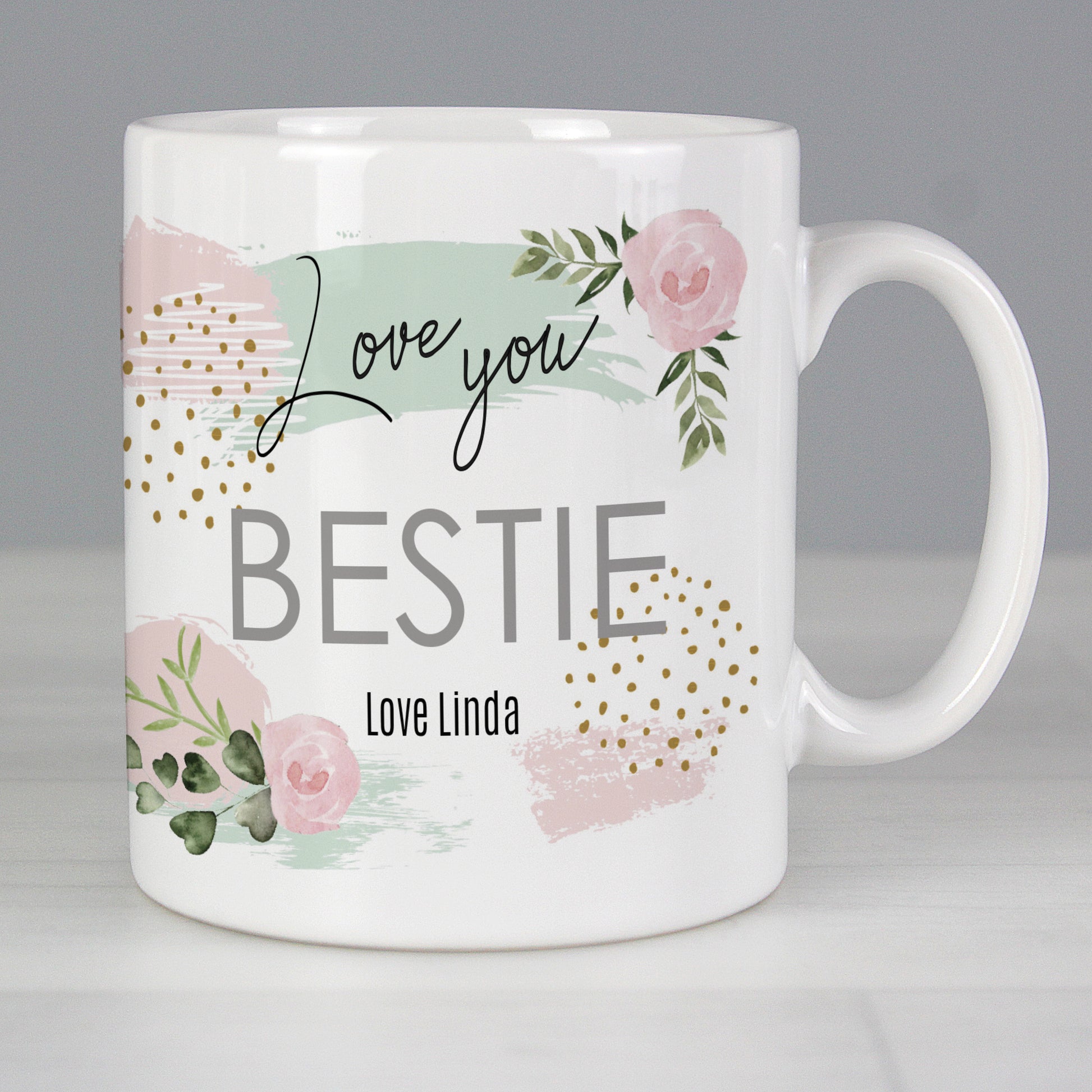 Personalised Abstract Rose Mug - image 5