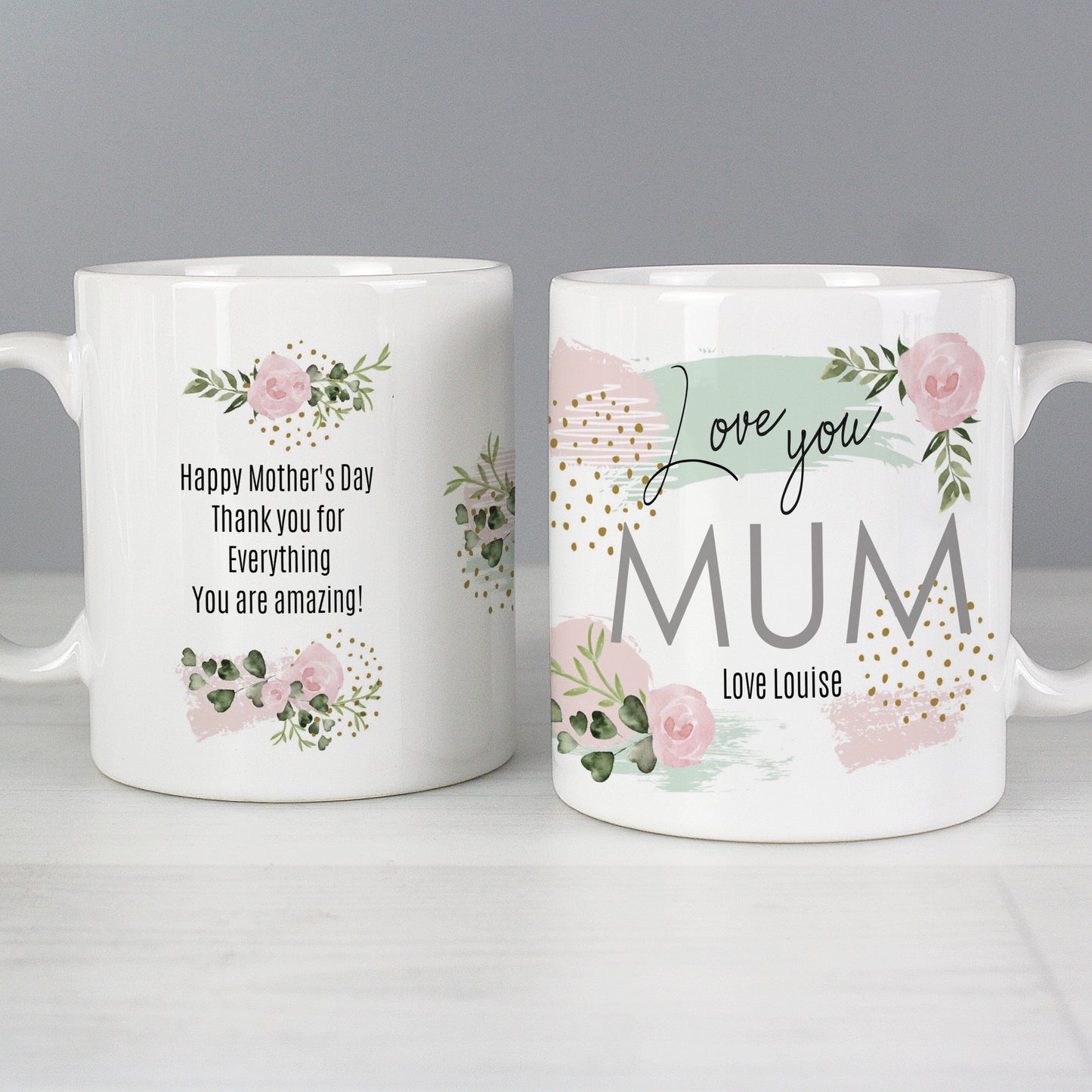 Personalised Abstract Rose Mug - image 6