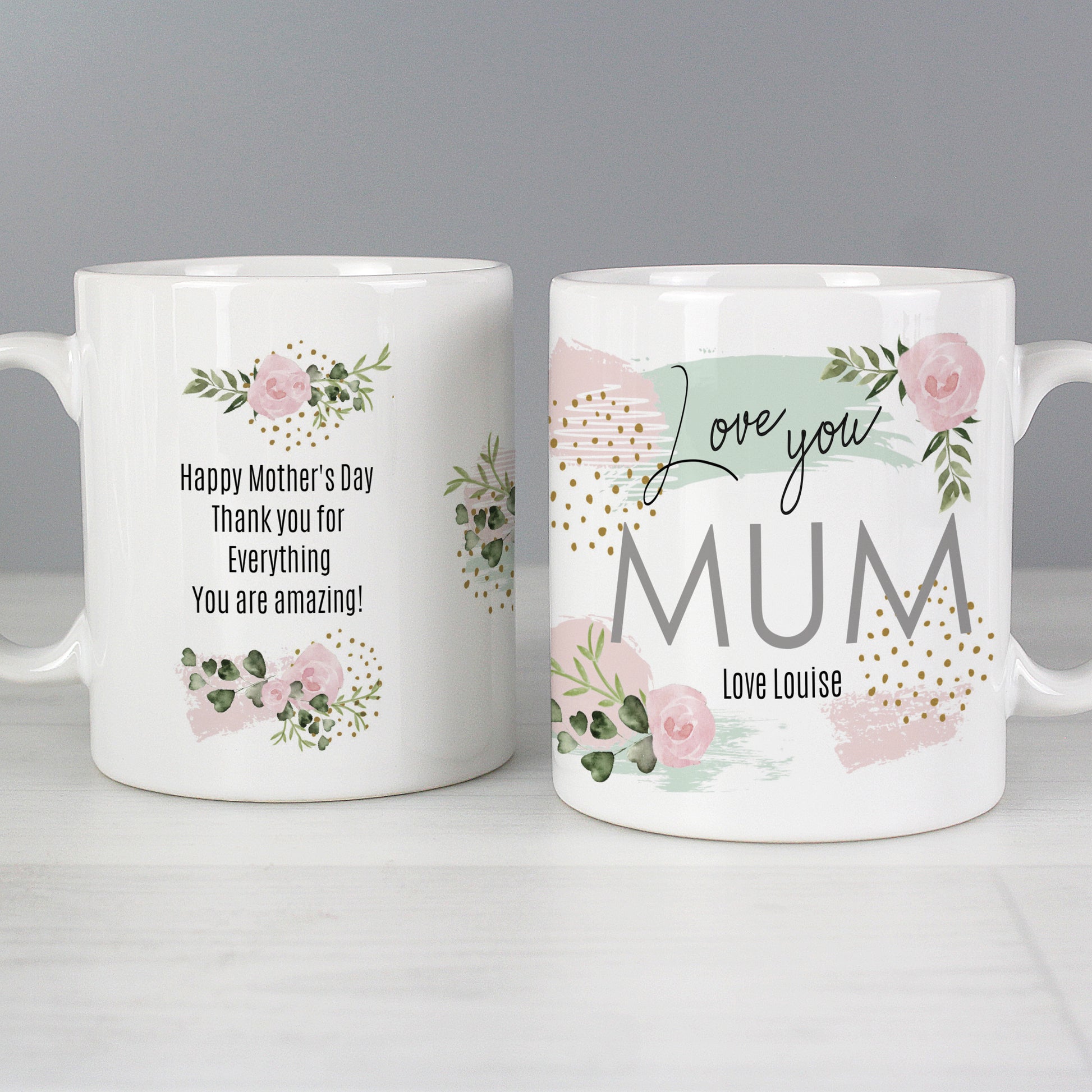 Personalised Abstract Rose Mug - image 6