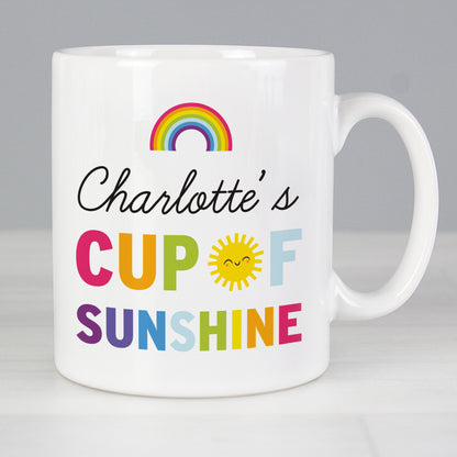 Personalised Rainbow Cup of Sunshine Mug from Heartfelt Gifts