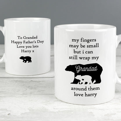 Personalised My Fingers May Be Small Bears Mug - image 3