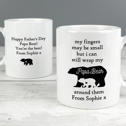 Personalised My Fingers May Be Small Bears Mug - image 4
