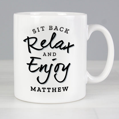 Personalised Sit Back & Relax Mug from Heartfelt Gifts