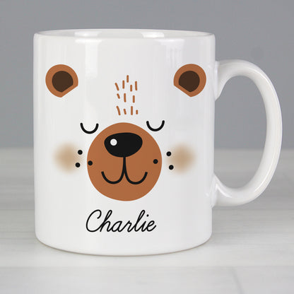 Personalised Cute Bear Face Mug from Heartfelt Gifts