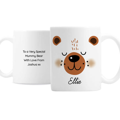 Personalised Cute Bear Face Mug - image 2