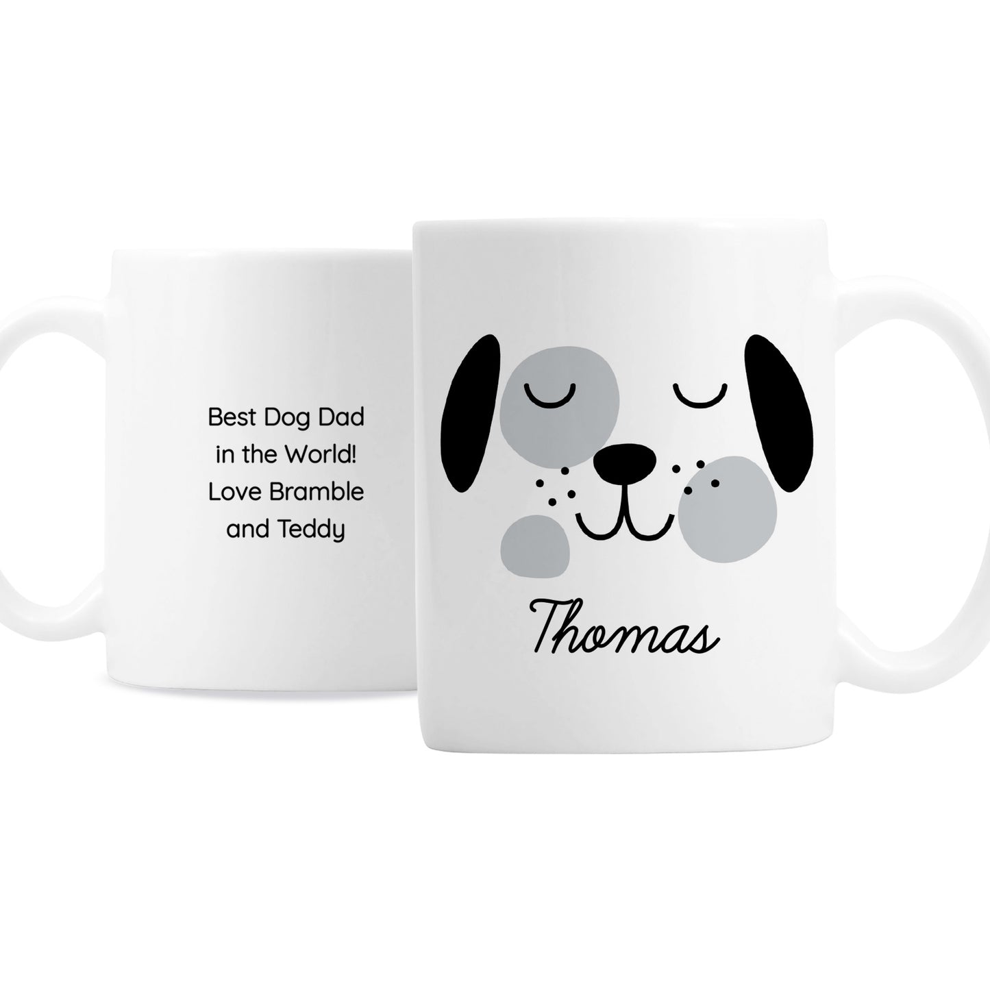 Personalised Cute Dog Face Mug - image 2
