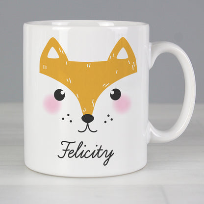Personalised Cute Fox Face Mug from Heartfelt Gifts