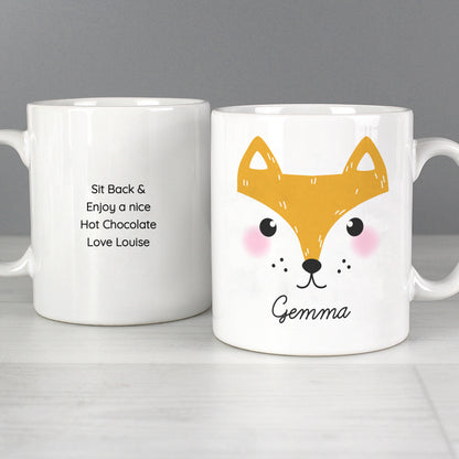 Personalised Cute Fox Face Mug - image 3