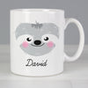 Personalised Cute Sloth Face Mug