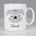 Personalised Cute Sloth Face Mug from Heartfelt Gifts