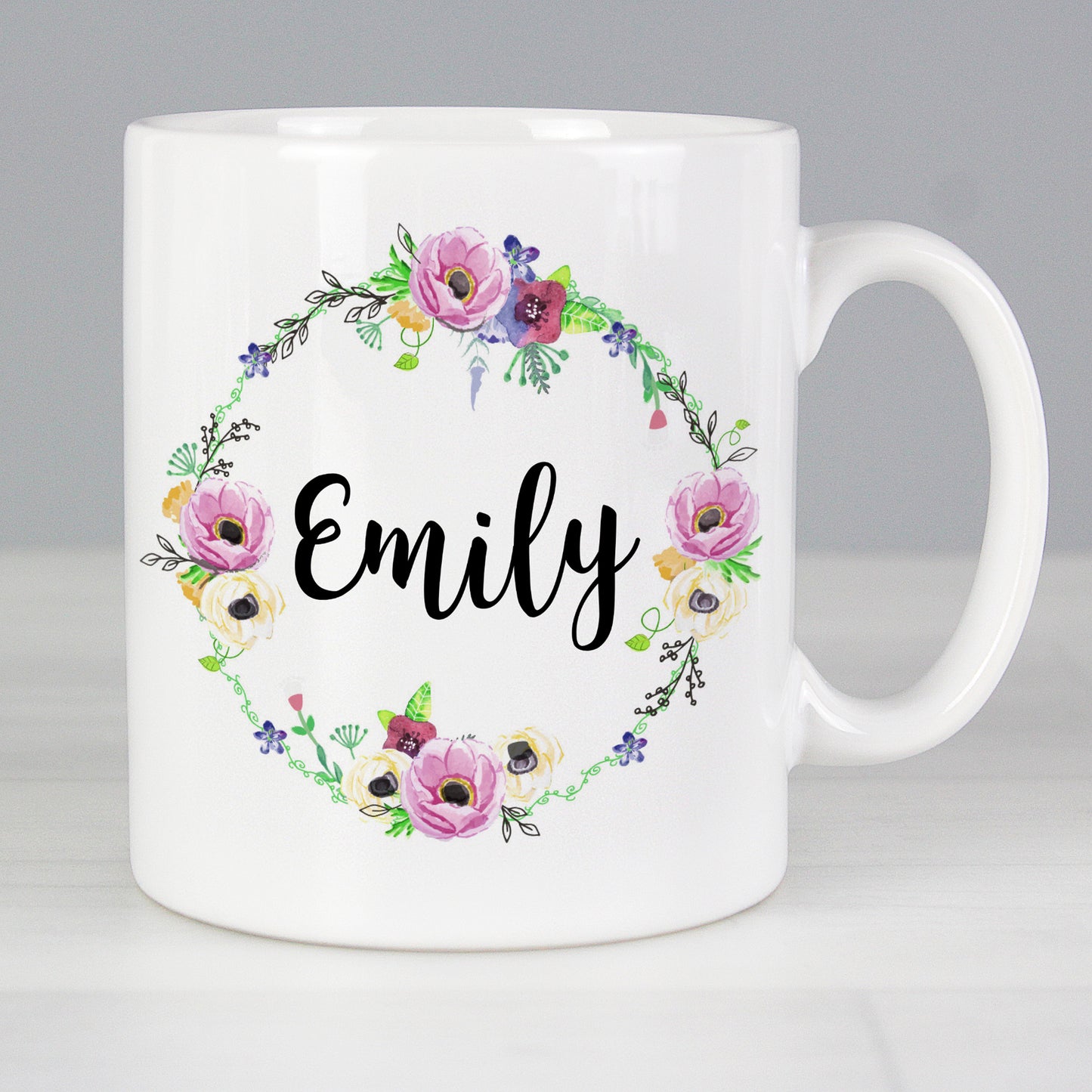 Personalised Floral Mug from Heartfelt Gifts