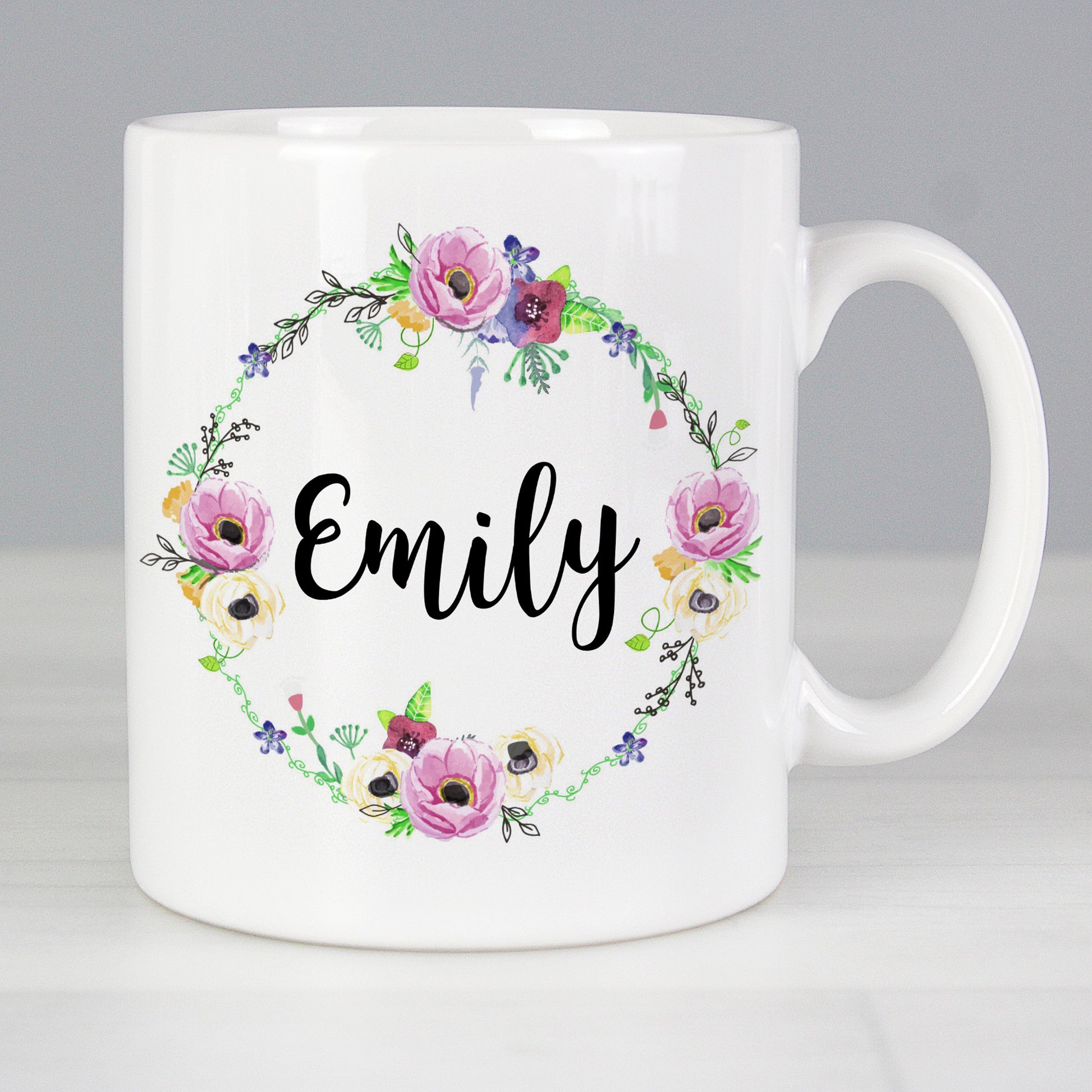Personalised Floral Mug from Heartfelt Gifts