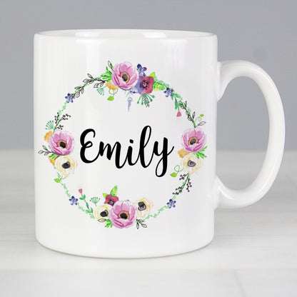 Personalised Floral Mug from Heartfelt Gifts