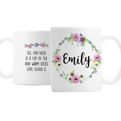 Personalised Floral Mug - image 2