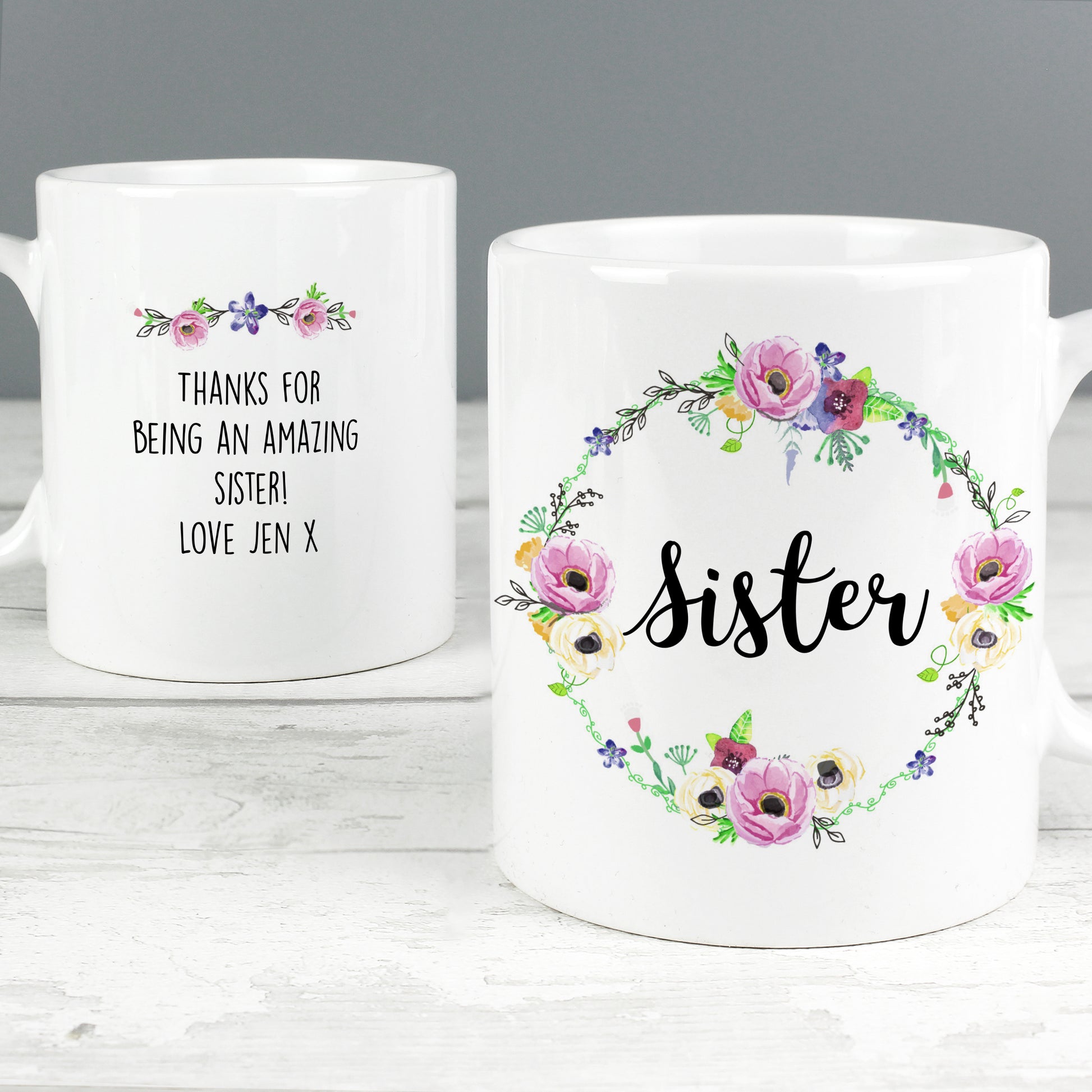 Personalised Floral Mug - image 3
