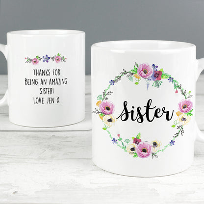Personalised Floral Mug - image 3