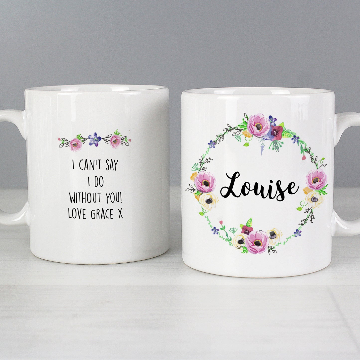Personalised Floral Mug - image 4