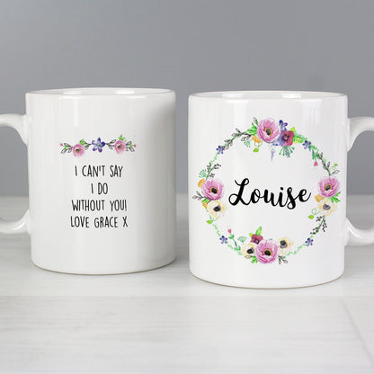 Personalised Floral Mug - image 4