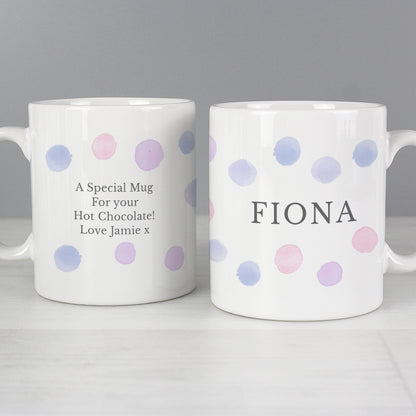 Personalised Pink Spot Mug - image 3