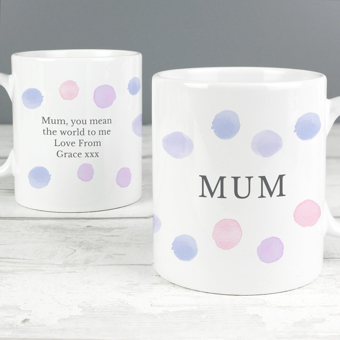 Personalised Pink Spot Mug - image 4