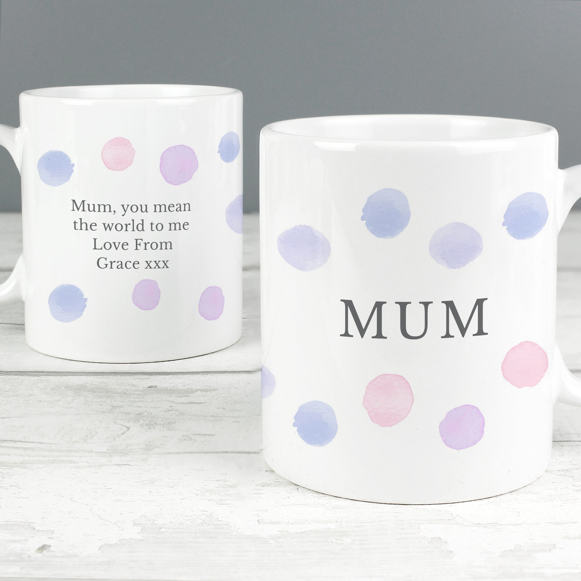 Personalised Pink Spot Mug - image 4