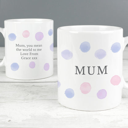 Personalised Pink Spot Mug - image 4