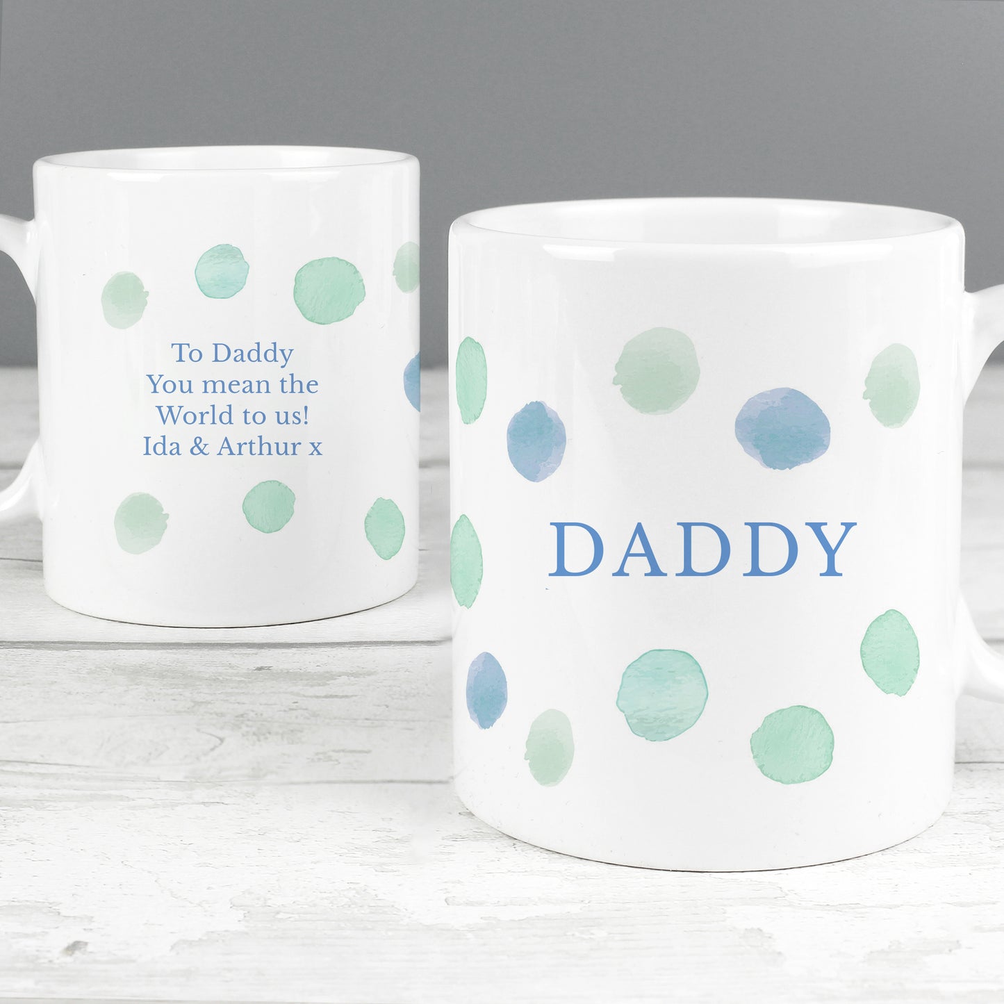 Personalised Blue Spot Mug - image 4