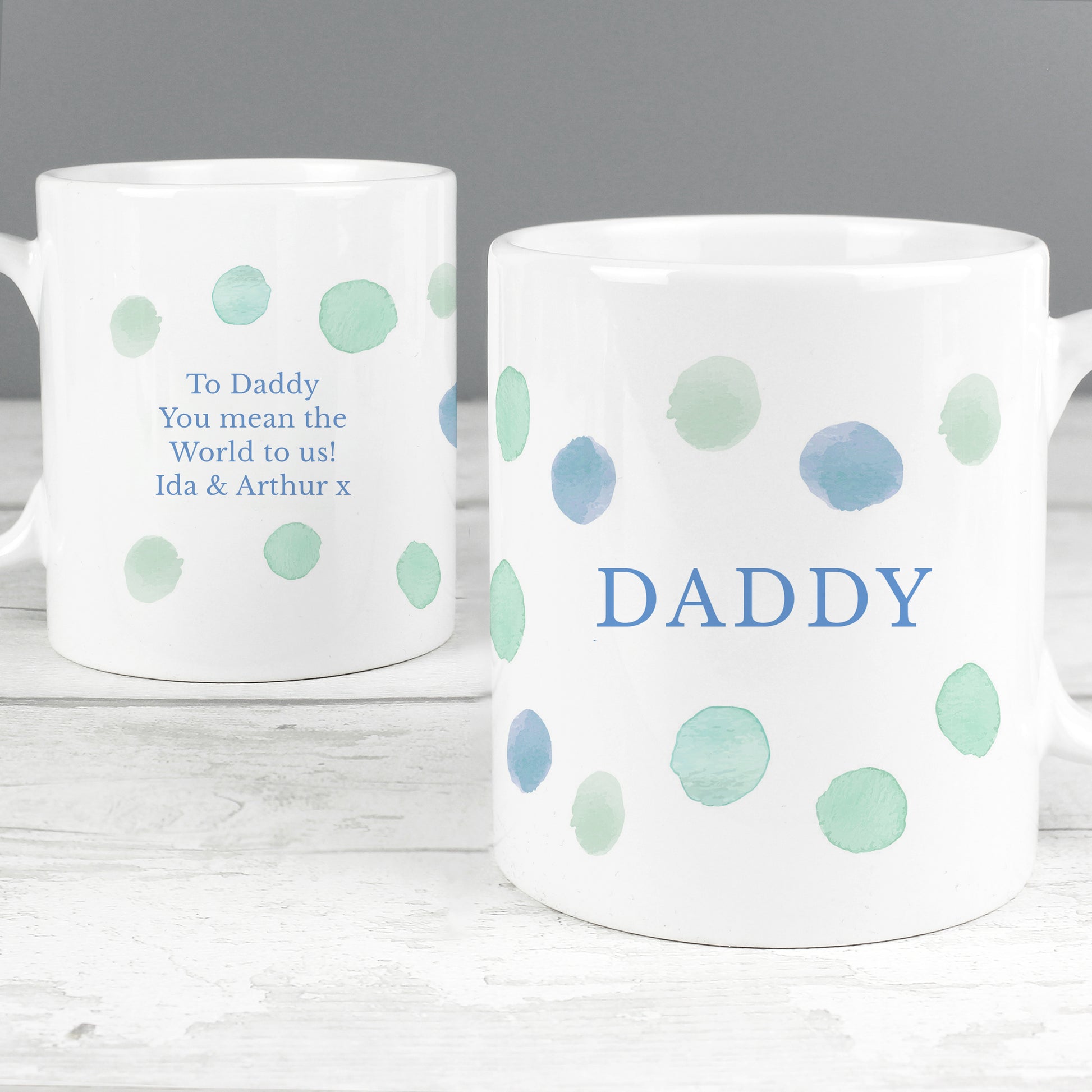 Personalised Blue Spot Mug - image 4