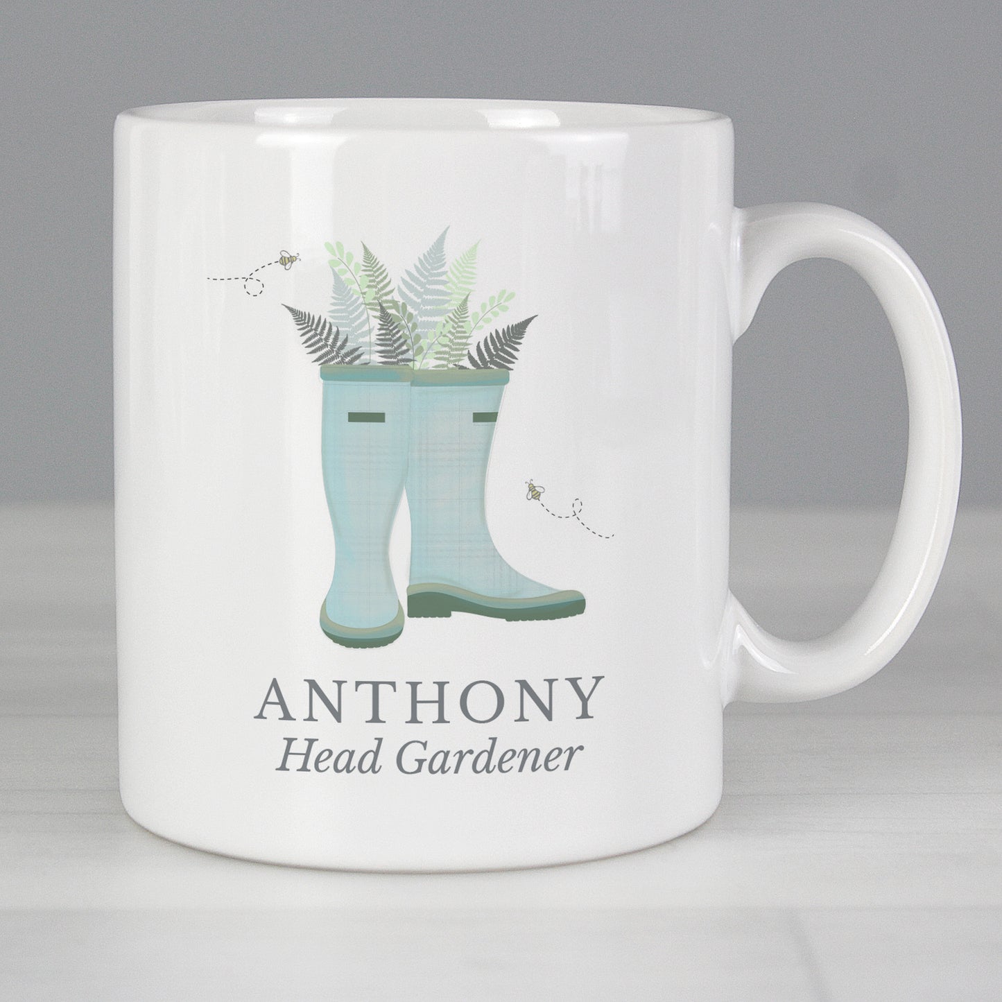 Personalised Blue Wellies Mug - image 4