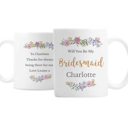 Personalised Floral Message Mug - image 2