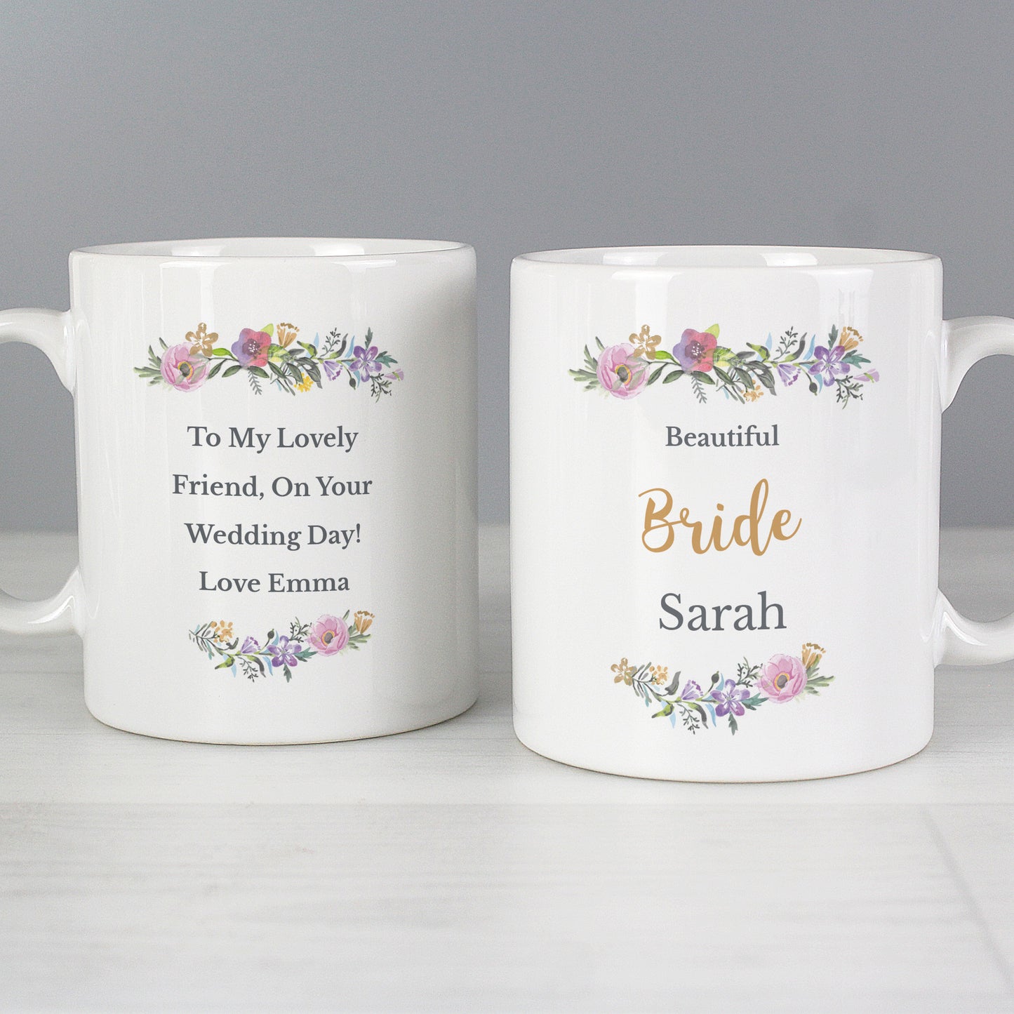 Personalised Floral Message Mug - image 3