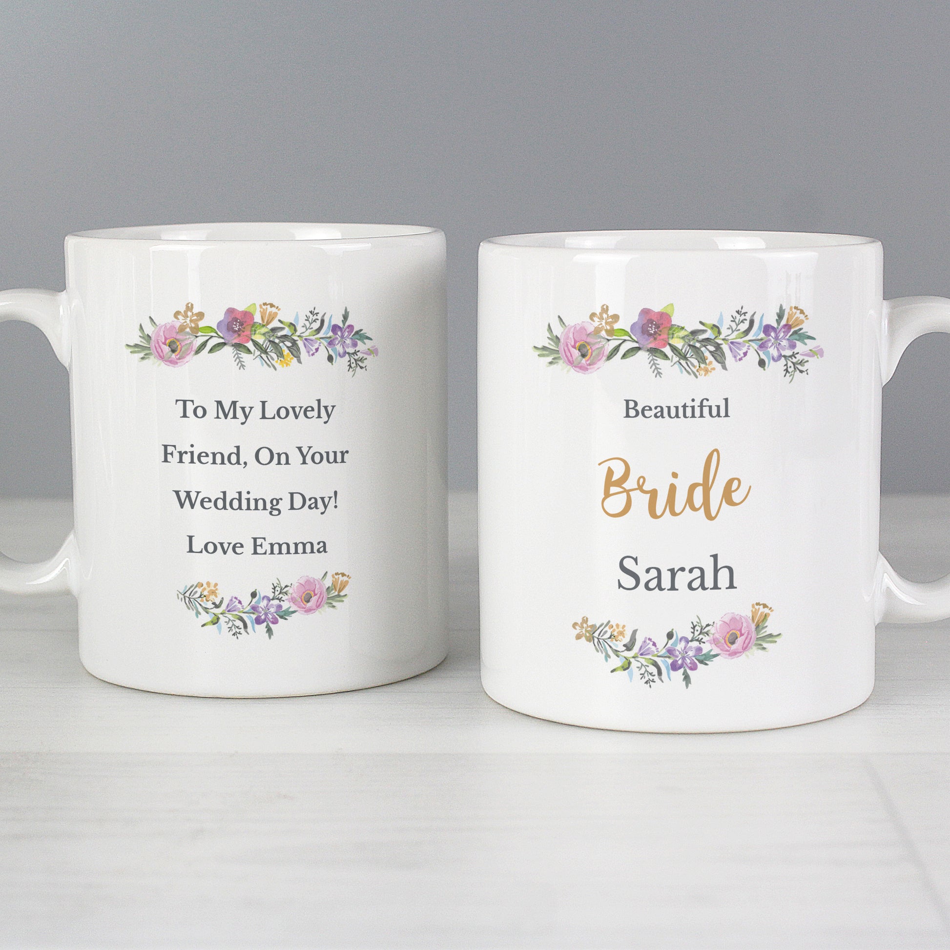 Personalised Floral Message Mug - image 3