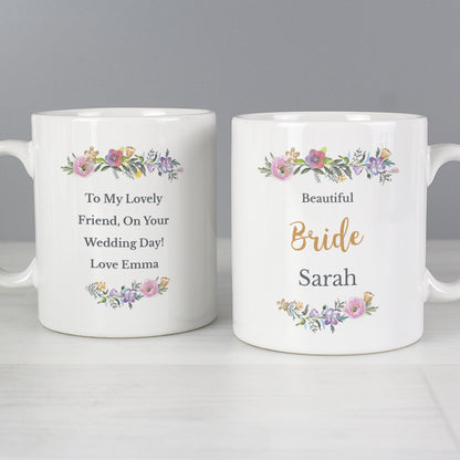 Personalised Floral Message Mug - image 3