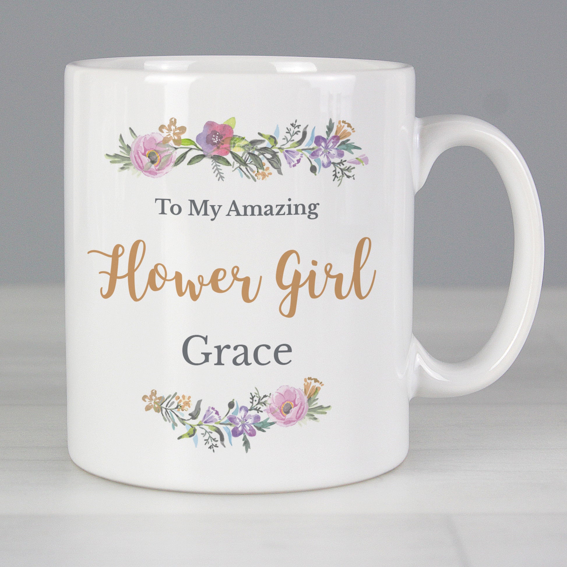 Personalised Floral Message Mug - image 4