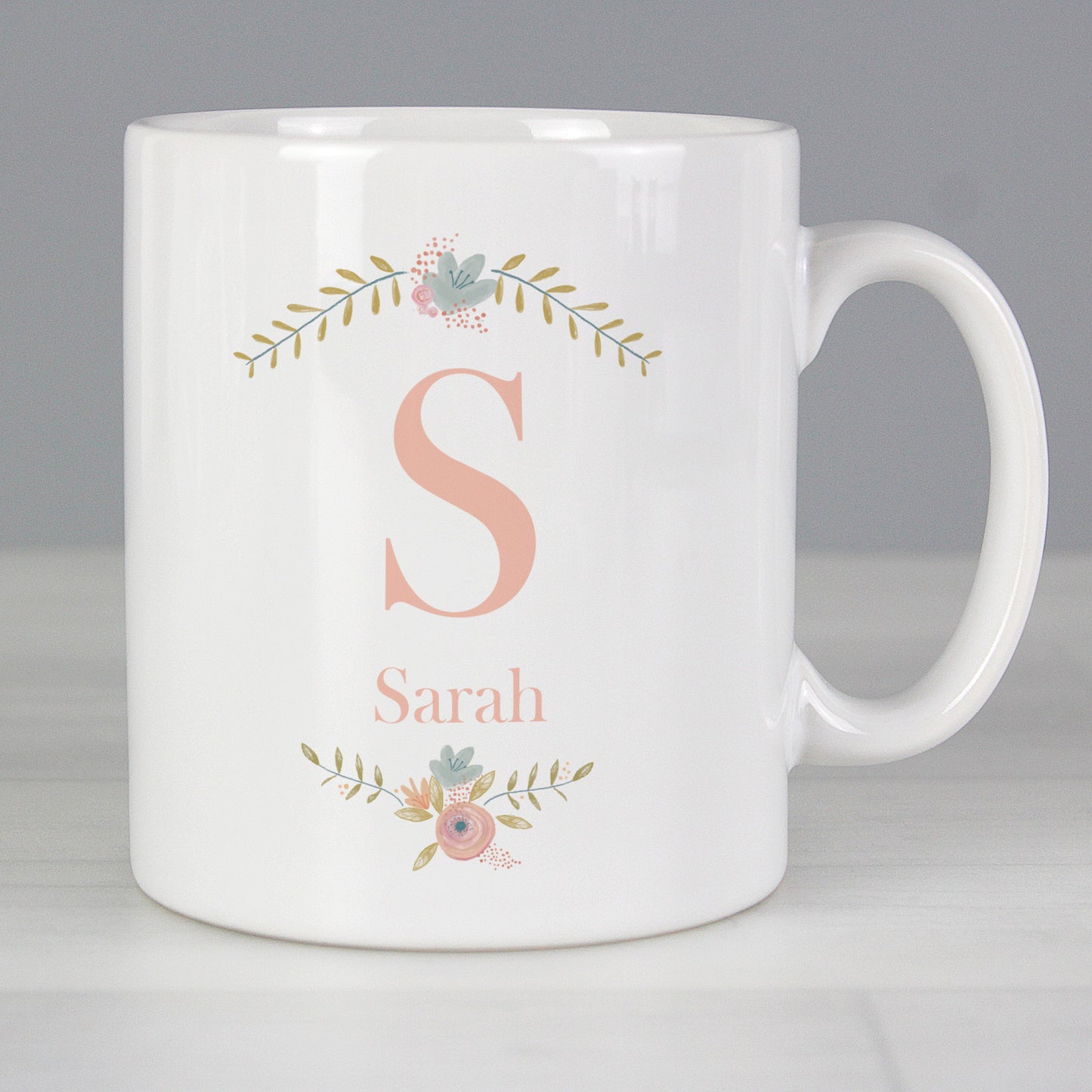 Personalised Floral Bouquet Mug from Heartfelt Gifts