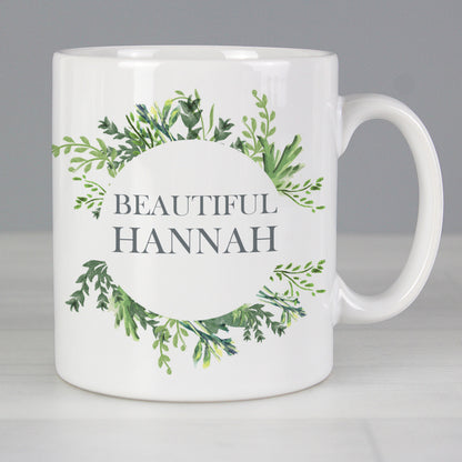 Personalised Botanical Mug from Heartfelt Gifts