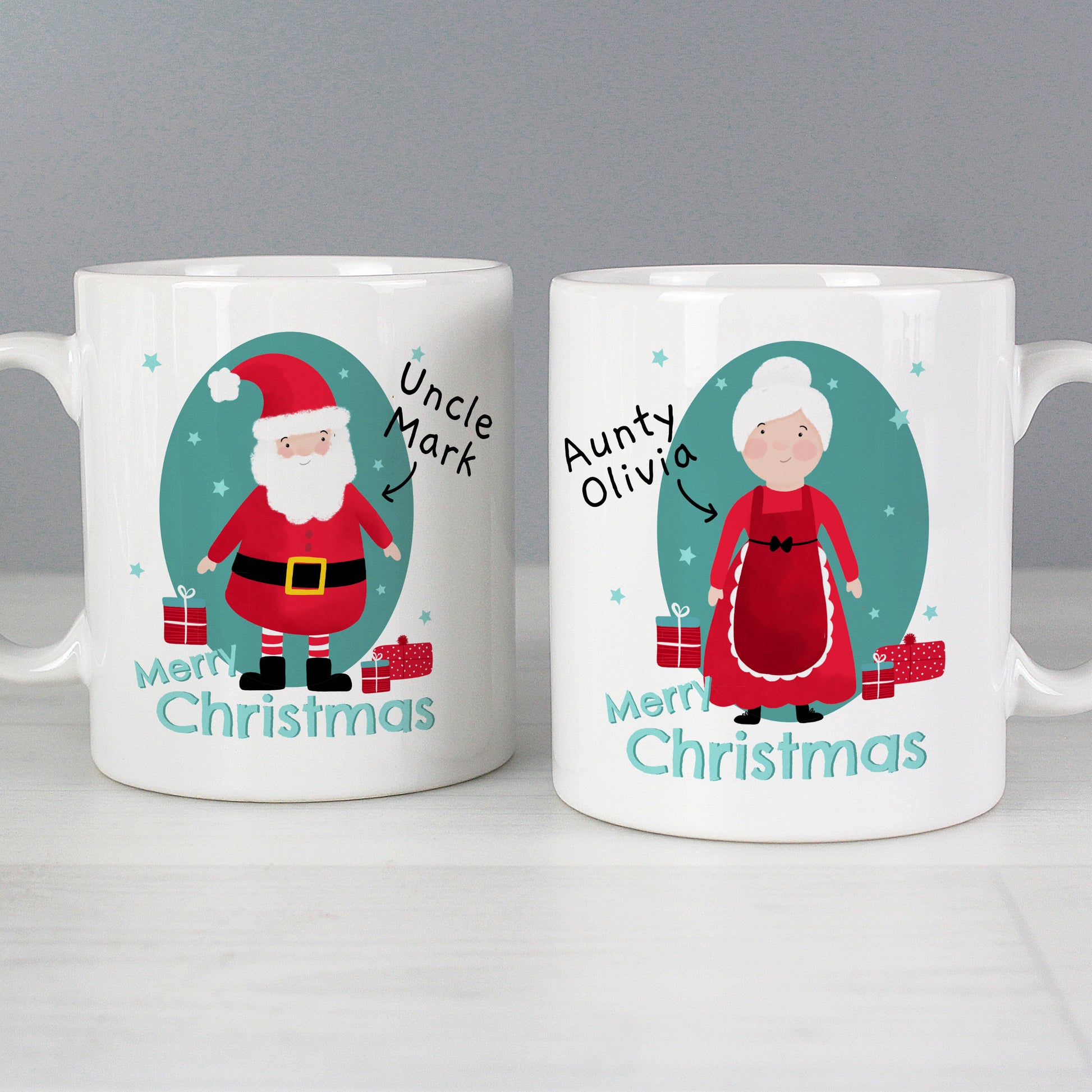 Personalised Mr & Mrs Claus Mug Set - image 2