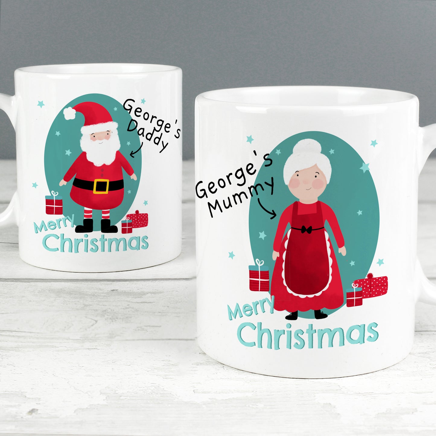 Personalised Mr & Mrs Claus Mug Set - image 6