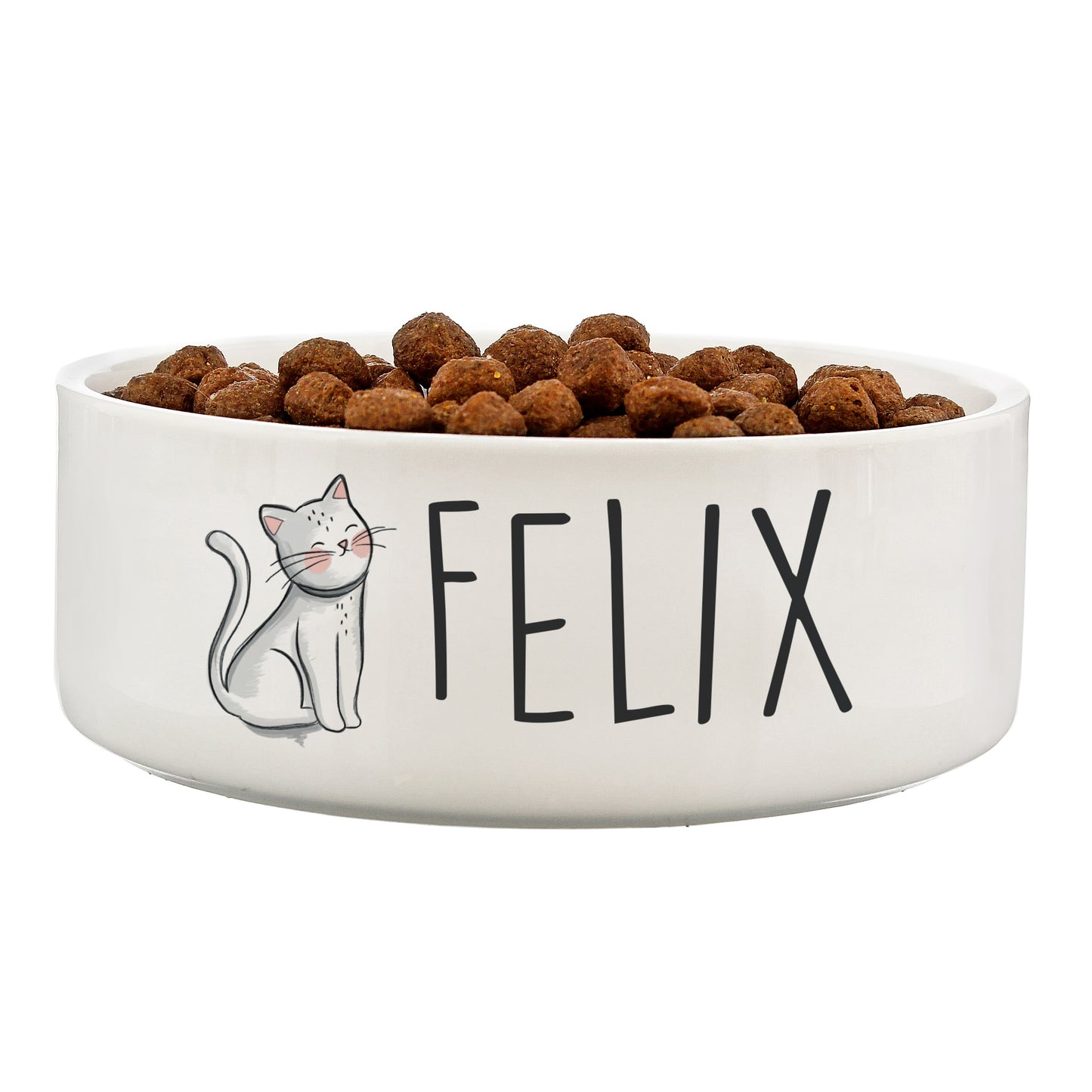 Personalised Scribble Cat 15cm Medium Pet Bowl - image 2