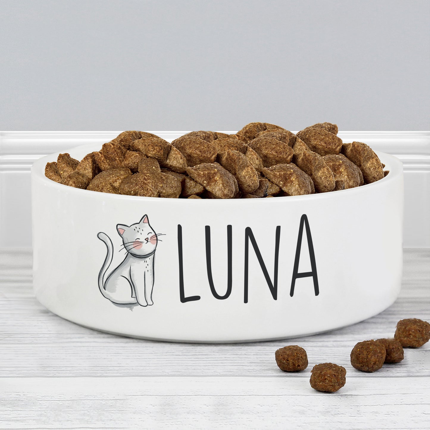 Personalised Scribble Cat 15cm Medium Pet Bowl - image 3