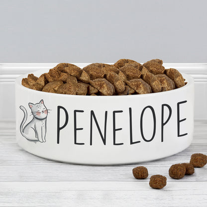 Personalised Scribble Cat 15cm Medium Pet Bowl - image 4
