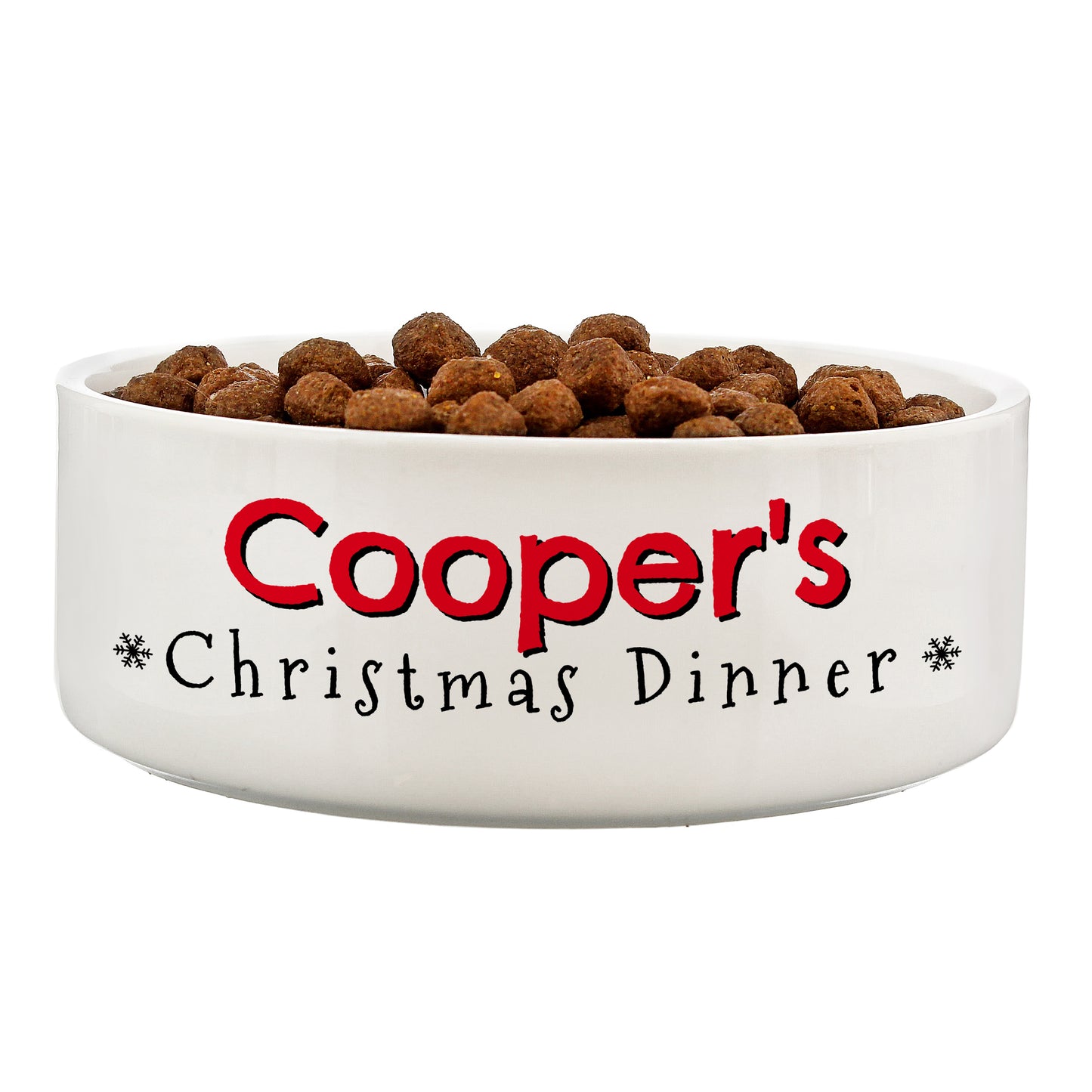 Personalised Christmas Dinner 15cm Medium Pet Bowl - image 2