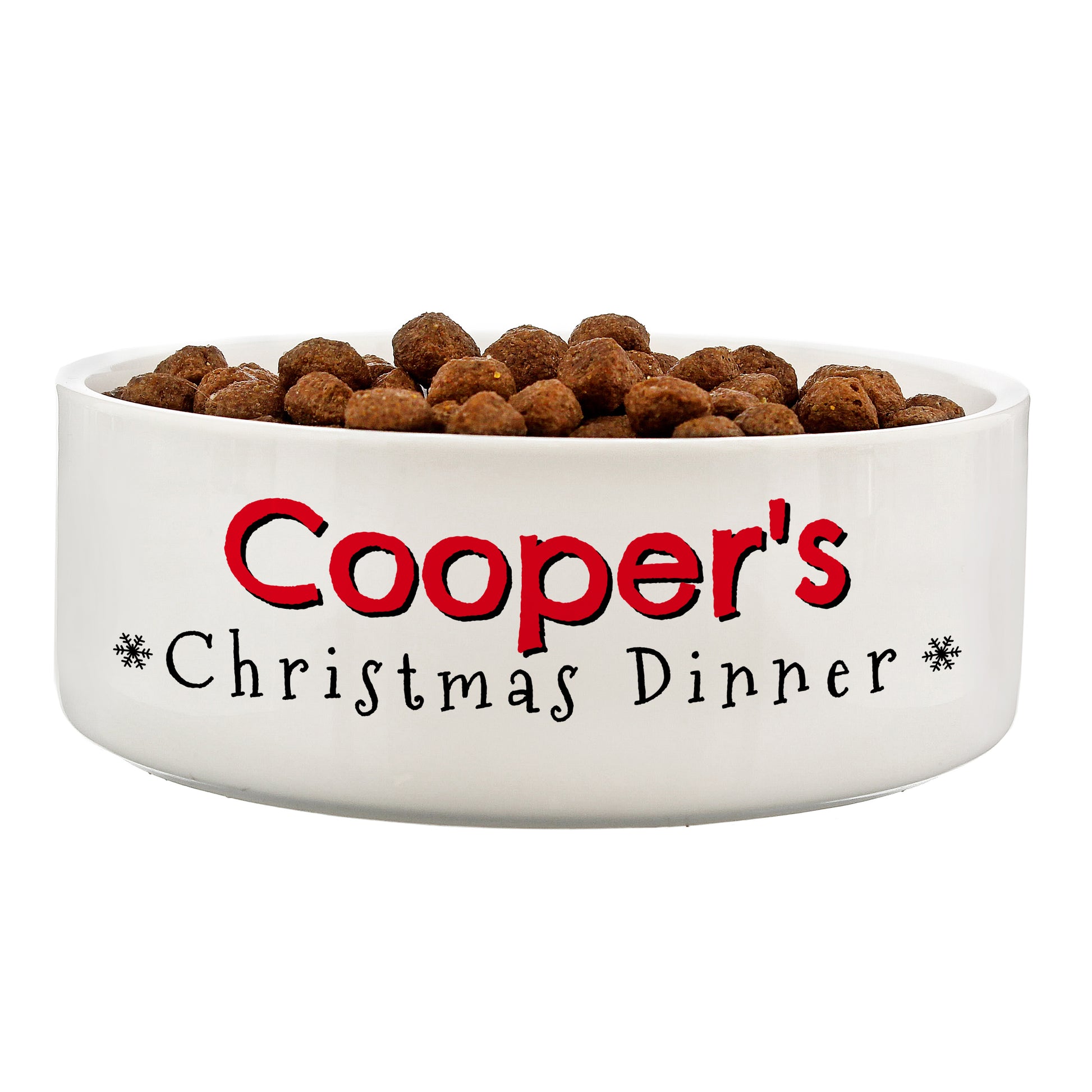 Personalised Christmas Dinner 15cm Medium Pet Bowl - image 2